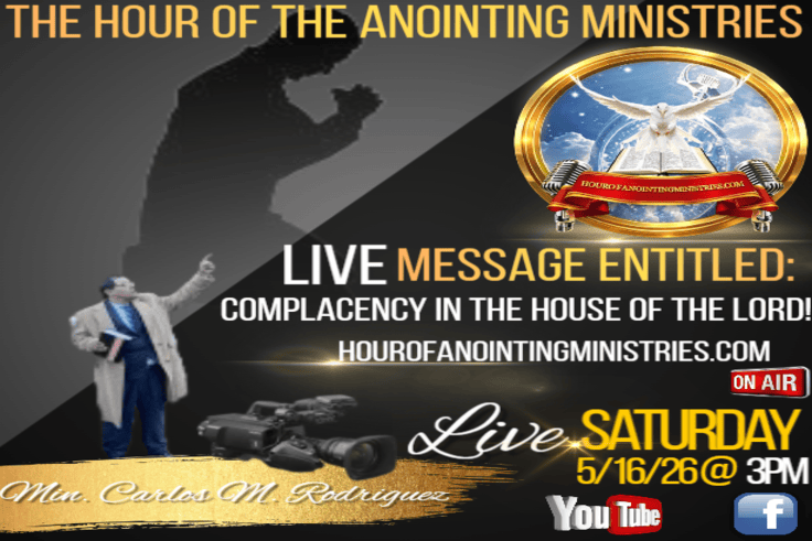 Our Next Live Video Sermon 5/16/26